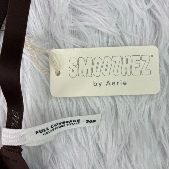 Smoothez by Aerie Bra Beige Full Coverage Unlined Underwire 36B Brown New - Picture 3 of 7